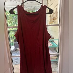 Torrid Rhubarb Soft Rib High Neck Tank Top size 2